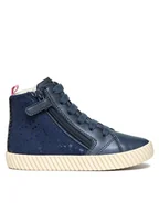Buty dla dziewczynek - Geox Sneakersy J Mirroless Girl J46MNA 0AUAJ C4002 M Granatowy - miniaturka - grafika 1