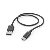 Kable - Kabel HAMA Ładujący/data USB-A - USB-C 3.1 1m Czarny - miniaturka - grafika 1
