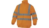Odzież robocza - Delta Plus Bluza ostrzegawcza z odpinanymi rękawami z poliestru Oxford powlekanego PU kolor pomarańczowy fluo rozmiar 3XL CORP RENHVOR3X RENHVOR3X - miniaturka - grafika 1