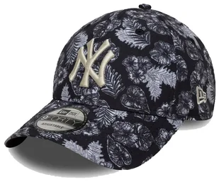 Czapka z daszkiem NEW ERA NYY MLB All Over Print 9FORTY czarna - Czapki damskie - miniaturka - grafika 1