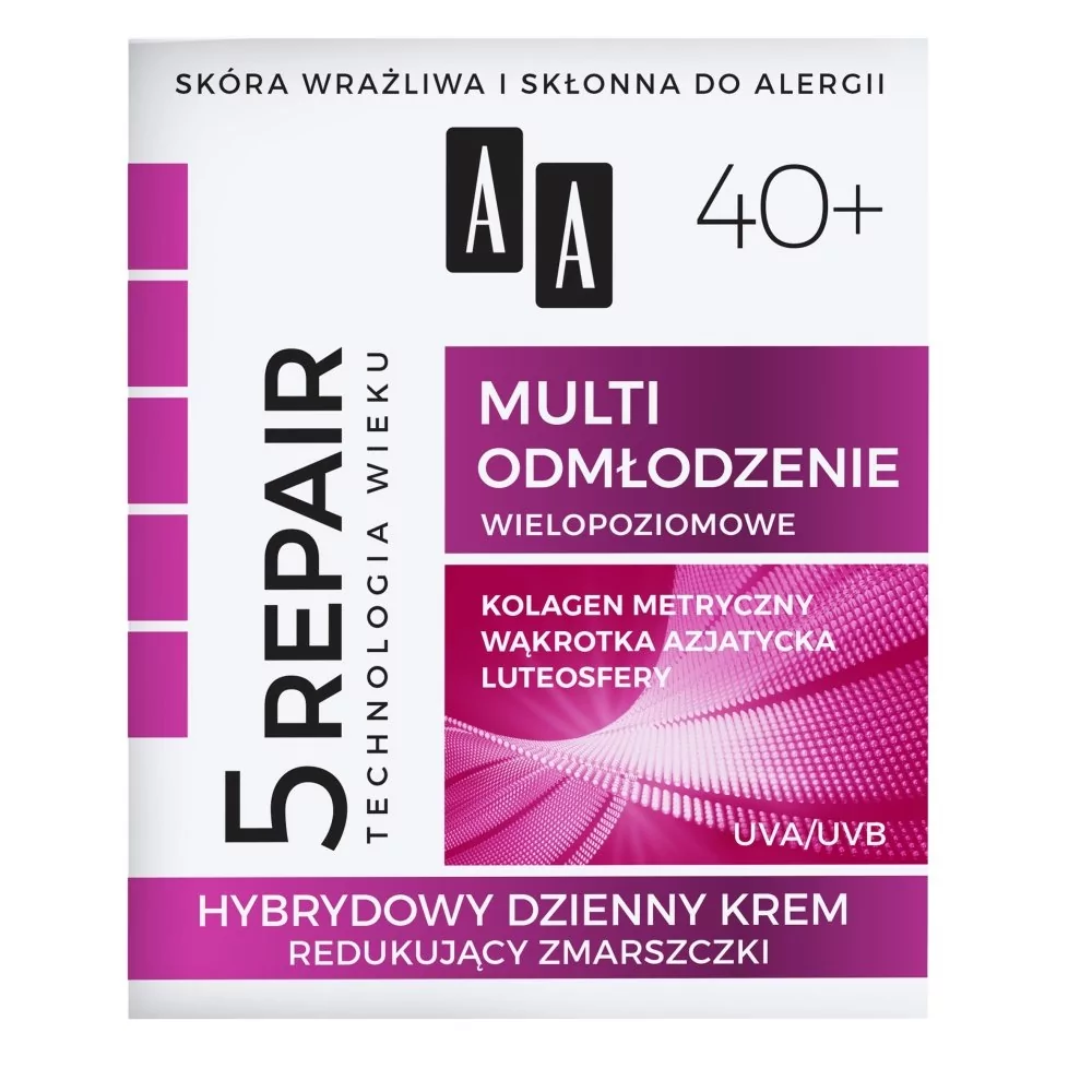 Oceanic AA Technologia Wieku 5Repair Multi Odmłodzenie 40+ hybrydowy dzienny krem redukujący zmarszczki 50 ml