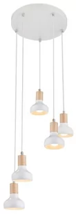 Candellux Puerto lampa wisząca 5-punktowa biała 35-62772 35-62772 - Lampy sufitowe - miniaturka - grafika 1