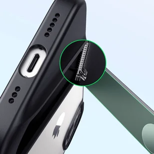 Ugreen Fusion Kickstand Case sztywne etui z żelową ramką i podstawką do iPhone 13 Pro czarny (90153) - Etui i futerały do telefonów - miniaturka - grafika 6