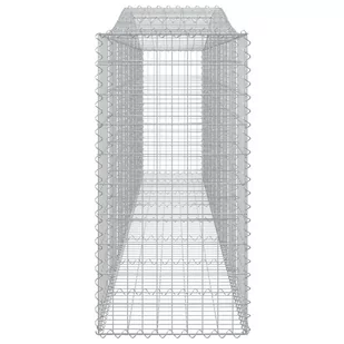 VidaXL Kosze gabionowe, 6 szt, 400x50x100/120 cm, galwanizowane żelazo - Ogrodzenia - miniaturka - grafika 6