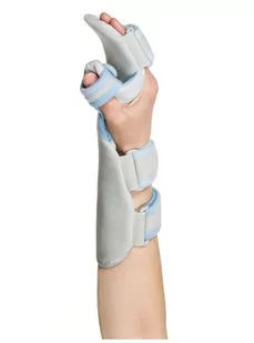 QMED SZYNA Szyna na dłoń i przedramię z ujęciem kciuka ( prawa; rozmiar L ) - Ortezy, stabilizatory i opaski elastyczne - miniaturka - grafika 1