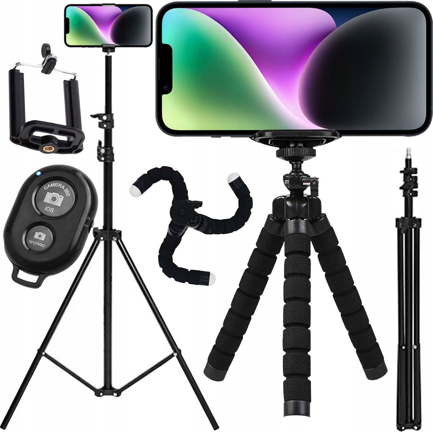 ZESTAW STATYWÓW FOROGRAFICZNYCH Z PILOTEM K06