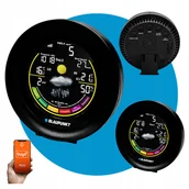 Stacje pogodowe - Stacja Pogody Meteo Tuya Wi-Fi LCD Kolorowy Czujnik Blaupunkt WS35BK App - miniaturka - grafika 1