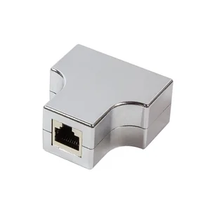 LogiLink MP0037 zmieniacz płci / kabli RJ-45 2 x RJ-45 Srebrny - Adaptery i przejściówki - miniaturka - grafika 1