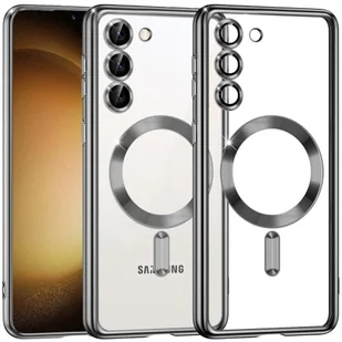 Etui Supero magnetyczne tpuplating do Galaxy S23 plus, przezroczysto-szare - Etui i futerały do telefonów - miniaturka - grafika 1