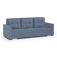 Sofy i kanapy - Kanapa sofa 3 os z funkcją spania sprężyny bonell FOLLER granatowa - miniaturka - grafika 1