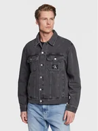 Kurtki męskie - Calvin Klein Jeans Kurtka jeansowa J30J322767 Szary Regular Fit - miniaturka - grafika 1