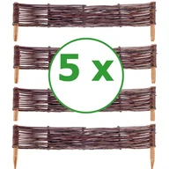 Ogrodzenia - PALISADA OGRODOWA 60cmx10cm - 5 SZTUK PŁOTEK WIKLINOWY OBRZEŻE PRODUCENT - miniaturka - grafika 1