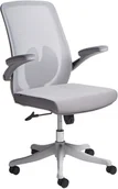 Fotele i krzesła biurowe - Beliani Fotel biurowy Obrotowy OVERLORD Szary - miniaturka - grafika 1