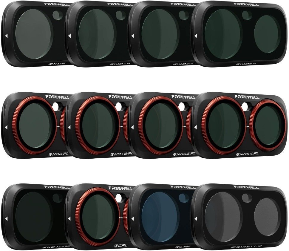 Filtr Freewell Zestaw filtrów Insta360 Luna Ultra 12 szt. FW-LNUB-MEGA