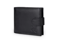 Portfele - Portfel Męski Skórzany Kaletnik Syndon Czarny Mat - miniaturka - grafika 1