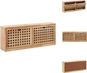 Szafki na buty - vidaXL Ławka na buty 94 x 20 x 38 cm z litego drewna orzechowego - Stojaki i szafki na buty - miniaturka - grafika 1