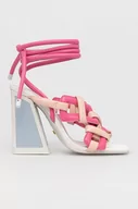 Sandały damskie - Kat Maconie sandały skórzane monira kolor różowy - miniaturka - grafika 1
