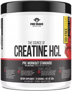 Fire Snake Creatine Hcl 300 g Jar Raspberry (5906395000708) - Kreatyna - miniaturka - grafika 1