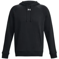 Bluzy sportowe męskie - Męska bluza Under Armour Rival Fleece Hoodie Rozmiar: XXL / Kolor: czarny - miniaturka - grafika 1