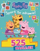 Baśnie, bajki, legendy - Media Service Zawada Peppa Pig 525 Naklejek - Sport to zdrowie praca zbiorowa - miniaturka - grafika 1