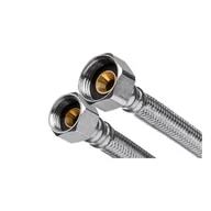 Akcesoria do armatury i ceramiki - Wężyk w oplocie ze stali nierdzewnej 1/2" x 3/8" 80 cm GW Invena - miniaturka - grafika 1