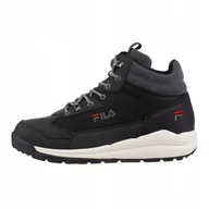 Buty sportowe męskie - Buty męskie Fila Alpha Mid black/castlerock 45 Eu - miniaturka - grafika 1