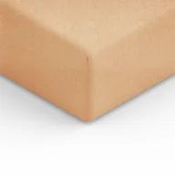 Prześcieradła - Spod Igły i Nitki Prześcieradło Frotte z gumką 140x200 cm beżowe - miniaturka - grafika 1