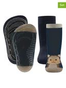 Skarpetki dla dzieci - ewers Skarpety antypoślizgowe (2 pary) "SoftStep" w kolorze granatowym - miniaturka - grafika 1