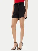 Spodenki damskie - Guess Szorty materiałowe W5GD0I WH9Y2 Czarny Loose Fit - miniaturka - grafika 1