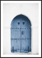 Plakaty - Plakat Obraz - Niebieskie Drzwi w Grecji  - 60x84 cm - miniaturka - grafika 1