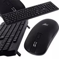Zestawy myszka + klawiatura - Klawiatura I Myszka Bezprzewodowa Mysz Zestaw Komplet Cicha Numeryczna Usb - miniaturka - grafika 1