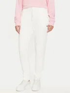 Spodnie sportowe damskie - Lacoste Spodnie dresowe XF9216 Écru Regular Fit - miniaturka - grafika 1