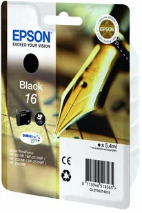 Epson C13T16214012, T162140, black, 5.4ml, Epson WorkForce WF-2540WF, WF-2530WF, WF-2520NF, WF-2010 - Tusze oryginalne - miniaturka - grafika 1