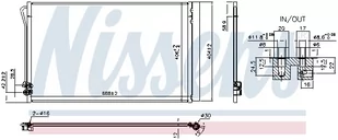 NISSENS Skraplacz klimatyzacja 941054 - Akcesoria do klimatyzacji i ogrzewania - miniaturka - grafika 1