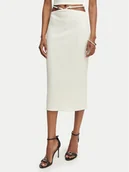 Spódnice - Guess Spódnica ołówkowa E6GD04 KG322 Kremowy Slim Fit - miniaturka - grafika 1