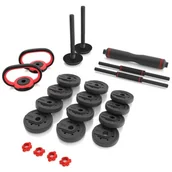 Hantle i ciężarki - HMS Zestaw obciążeń HMS SGX120 6w1 21 kg) - miniaturka - grafika 1