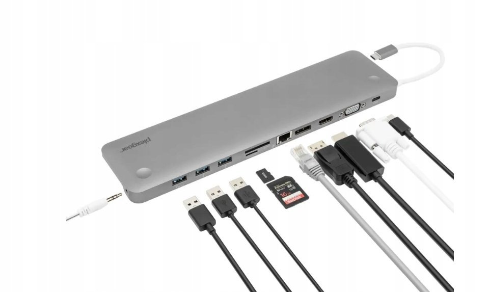 Adapter Plexgear Multi do USB-C z 11 złączami