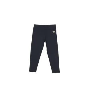 Legginsy dziewczęce basic z małym logo - Odzież sportowa dziecięca - miniaturka - grafika 1
