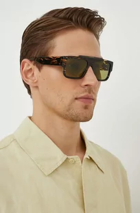 Gucci okulary przeciwsłoneczne męskie kolor zielony GG1460S - Okulary przeciwsłoneczne - miniaturka - grafika 1