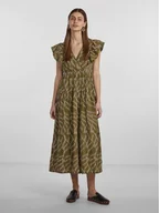 Sukienki - YAS Sukienka codzienna 26030117 Zielony Regular Fit - miniaturka - grafika 1