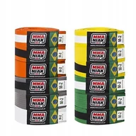 Kimona, stroje i obuwie - MMAniak pas do BJJ dla Dzieci Zielony z białą belką M4 - miniaturka - grafika 1