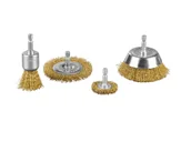 Akcesoria do elektronarzędzi - PARKSIDE® Akcesoria do wiertarki PBZS 5 A1 (Zestaw szczotek drucianych z mosiądzu) - miniaturka - grafika 1