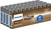 Baterie i akcesoria - Philips Philips Alkaline AAA Batteries - 40-pack - miniaturka - grafika 1