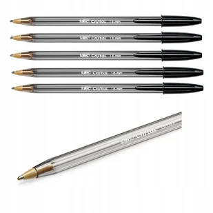 BIC DŁUGOPIS LARGE SUPER GRUBY CZARNY 1,6 5 SZT - Długopisy - miniaturka - grafika 1
