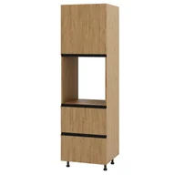 Meble kuchenne - Bari Plus Słupek Pod Zabudowę Piekarnika Lewy Dps2-60-197_Modern Dąb Kamienny - miniaturka - grafika 1