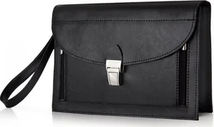 Solome CZARNA SKÓRZANA POLSKA SASZETKA LISTONOSZKA SOLOME - Teczki i aktówki - miniaturka - grafika 1