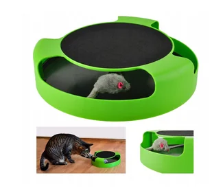 ZABAWKA DLA KOTA BIEGAJĄCA MYSZKA KÓŁKO ZIELONA - Zabawki dla kotów - miniaturka - grafika 1