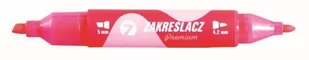 Tetis Zakreślacz okr./ścięty różowy p12 - Artykuły biurowe - miniaturka - grafika 1