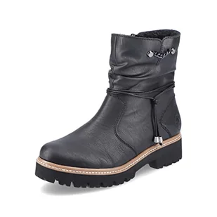 Rieker Damskie botki Ankle Boots Z5770, damskie botki, Czarny 00, 36 EU - Botki damskie - miniaturka - grafika 1