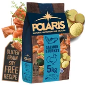 Sucha karma dla psów - Naturalna karma sucha z łososiem i indykiem dla dorosłych psów małych ras Polaris 5 kg - miniaturka - grafika 1